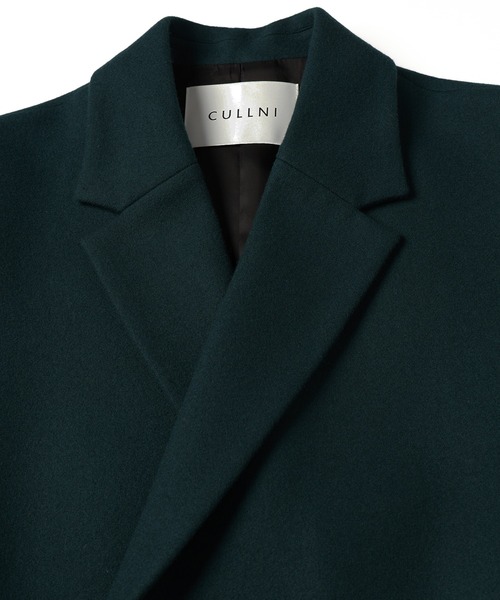 CULLNI（クルニ）の「Lamb Wool Melton Tie Locken Long Chester Coat