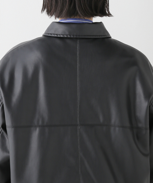 FRAMeWORK（フレームワーク）の「フェイクレザーフライトジャケット