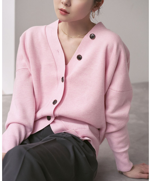 追加》Vネックドルマンカーディガン（カーディガン/ボレロ）｜NOBLE