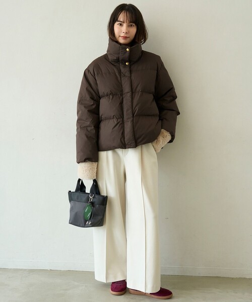 VERY掲載 / 自宅で洗濯OK / 軽量で暖かい】TAIONコラボ ショートダウン