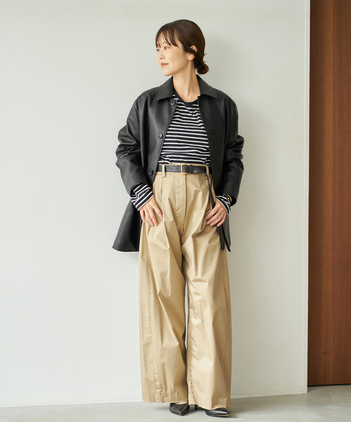 セール】Leather Like Car コート（その他アウター）｜Plage