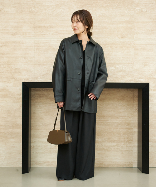 plage（プラージュ）の「Leather Like Car コート（その他アウター