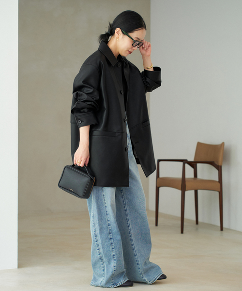 plage（プラージュ）の「Leather Like Car コート（その他アウター