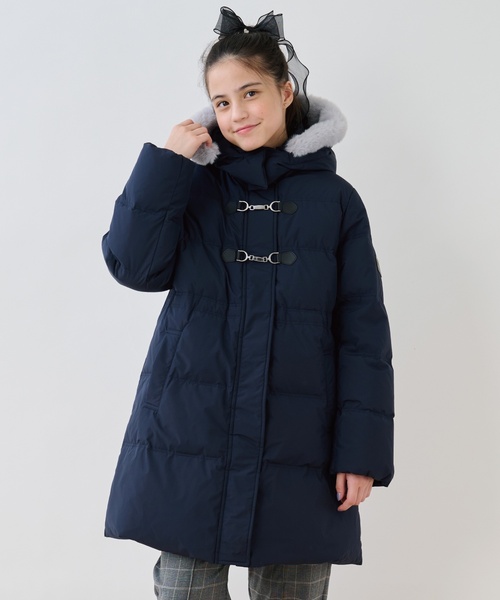 セール】【130cmあり】【はっ水・家庭洗濯可】Aラインダウンコート