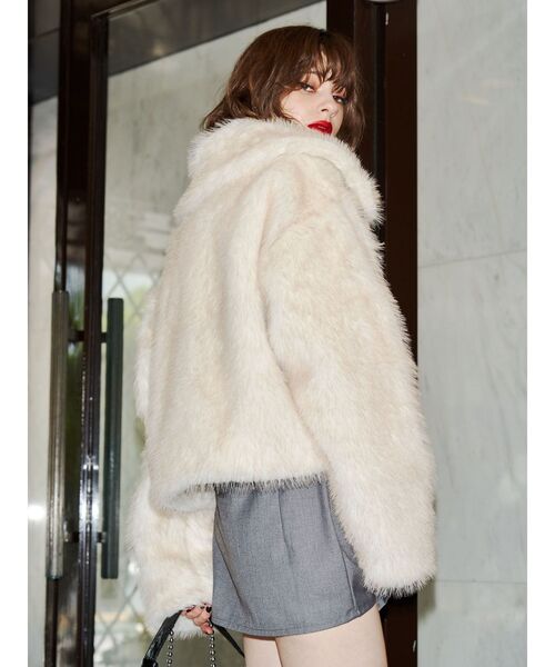 jouetie（ジュエティ）の「ベルトミドルファーコート（その他アウター