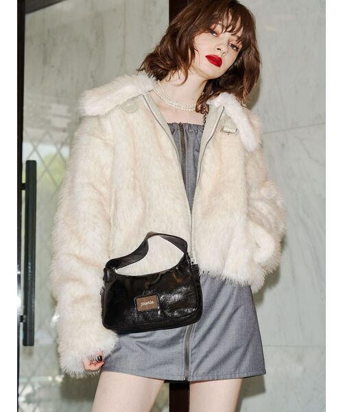 jouetie（ジュエティ）の「ベルトミドルファーコート（その他アウター