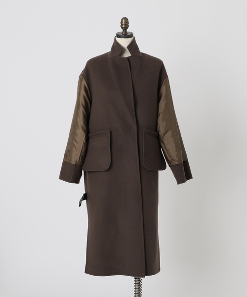 追加》souple woolダブルフェイスチェスターコート（チェスターコート