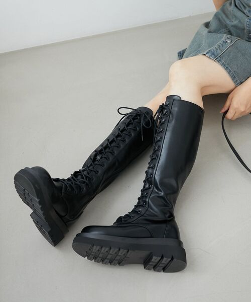 セール】レースアップロングブーツ（ブーツ）｜MAJESTIC LEGON