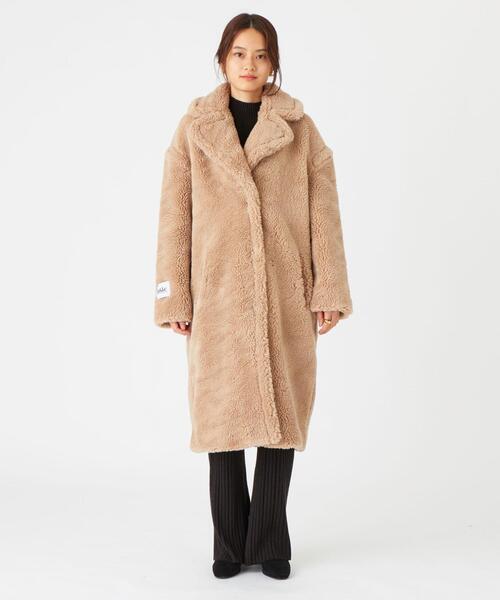 jakke（ジャッキー）の「jakke（ジャッキー）ボア ロングコート