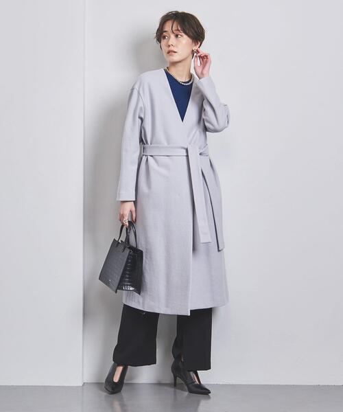 UNITED ARROWS（ユナイテッドアローズ）の「W Vノーカラー コート