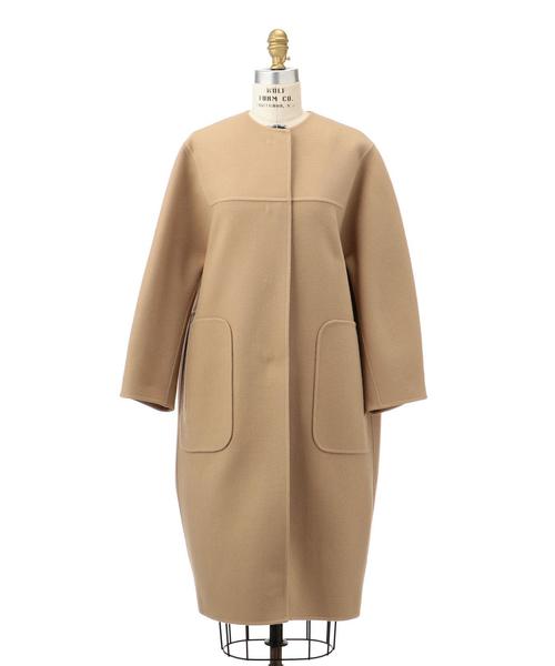 Drawer（ドゥロワー）の「Drawer リバー ノーカラーコート(BEIGE