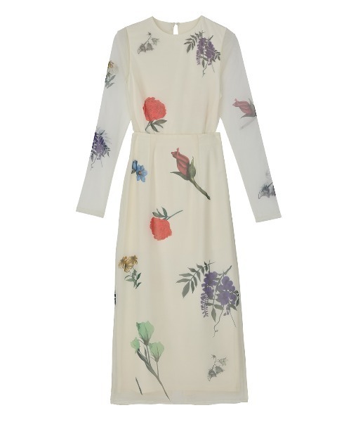 Ameri（アメリ）の「AMANDA SHEER SET DRESS（ワンピース）」 - WEAR