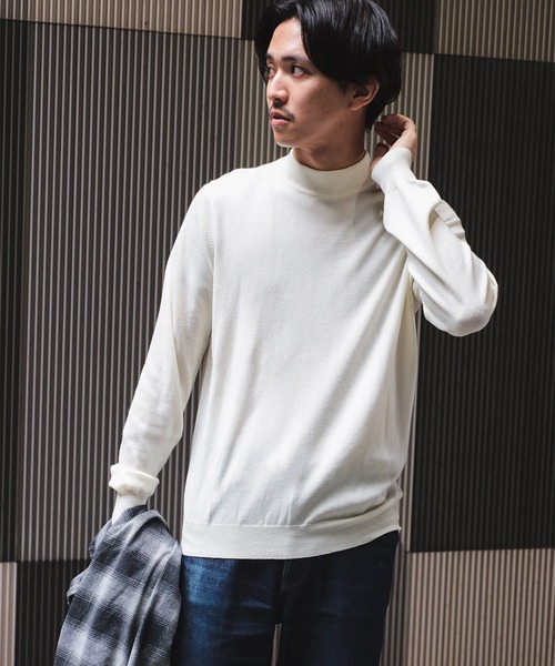 ビームスの百名品】GRAN SASSO / 12ゲージ モックネック ニット