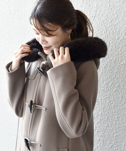 SHIPS（シップス）の「フェイクファーダッフルコート◇（ダッフル