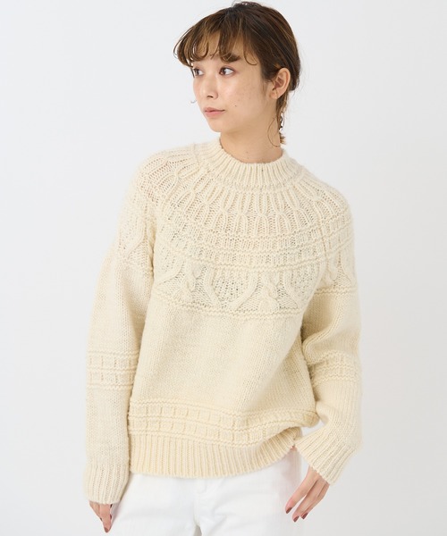 BATONER（バトナー）の「【BATONER】SPREAD ALAN CREW NECK/BN-21FL