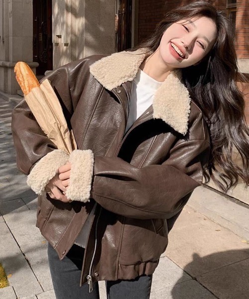 DIAVEL（ディアベル）の「インナ－ボア付きレザージャケット（ブルゾン