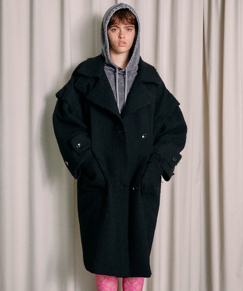 MAISON SPECIAL（メゾンスペシャル）の「Cut-off Tweed Overcoat