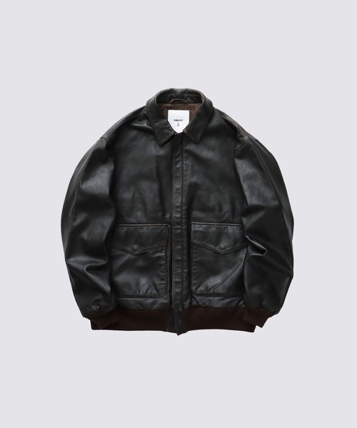 FIDELITY（フィデリティ）の「AGING GOAT LEATHER A-2 JACKET / ゴート