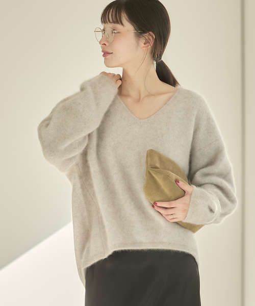 セール】Fur V Nuance プルオーバー（ニット/セーター）｜Plage