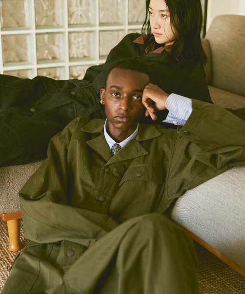 soerte（ソエルテ）の「Herringbone：Denim jump suit / ヘリンボーン