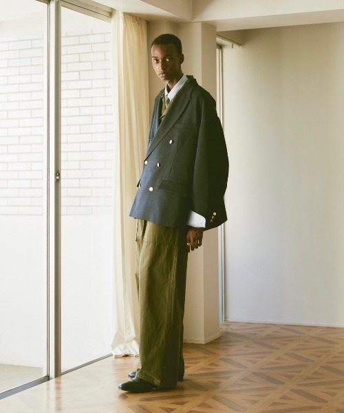 soerte（ソエルテ）の「Herringbone：Denim jump suit / ヘリンボーン