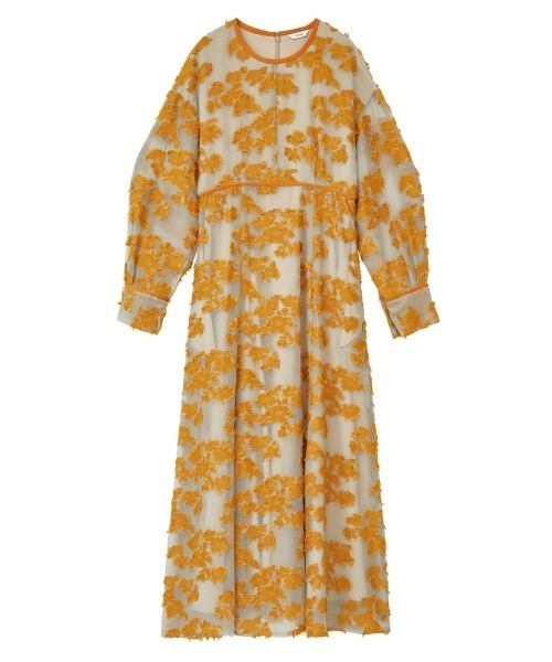 CLANE（クラネ）の「FLOW FLOWER JACQUARD ONE PIECE（ワンピース