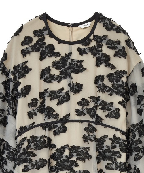 CLANE（クラネ）の「FLOW FLOWER JACQUARD ONE PIECE（ワンピース