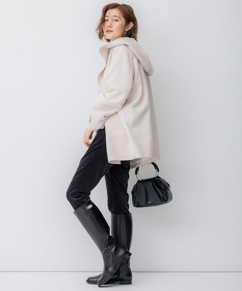 セール】ウールカシミヤビーバー フード付き ショートコート（その他