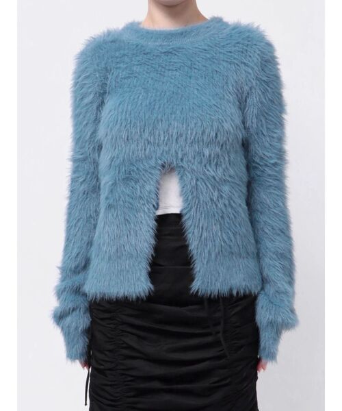 jouetie（ジュエティ）の「シャギーニットベルトカーディガン