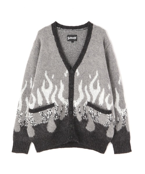 schott（ショット）の「Schott/ショット/FIRE MOHAIR CARDIGAN