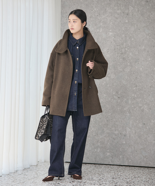 セール】《追加2》MANTECO/TWEEDスタンドショートコート（その他