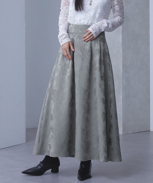 ジャカードタックフレアスカート（スカート）｜ELUNIS（エルニス）の