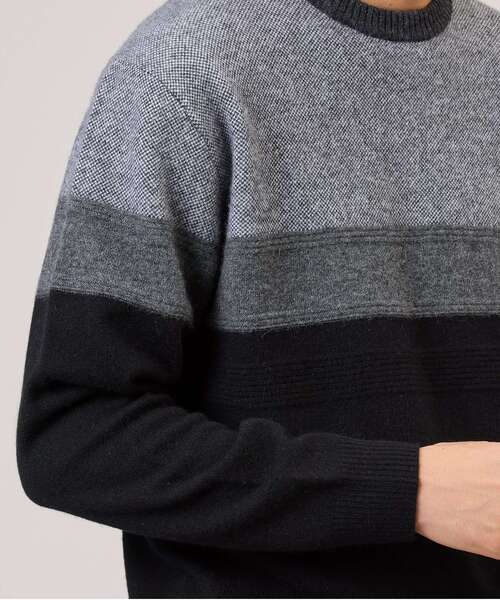 TAKEO KIKUCHI（タケオキクチ）の「◇【カシミヤ】フルカシ パネル柄