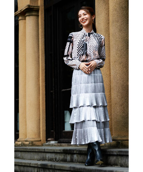 PINKY&DIANNE（ピンキーアンドダイアン）の「◇ラインブロックフラワー