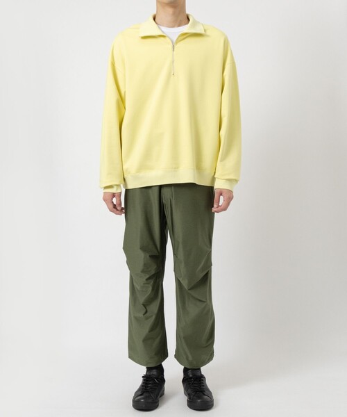 KANEMASA PHIL.】36G Super Fine Gauge Half Zip Pullover（スウェット