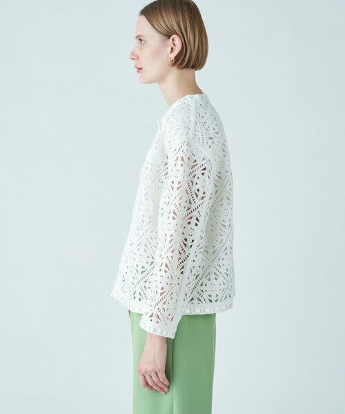 BALLSEY（ボールジィ）の「サークルモチーフエンブロイダリー クルー