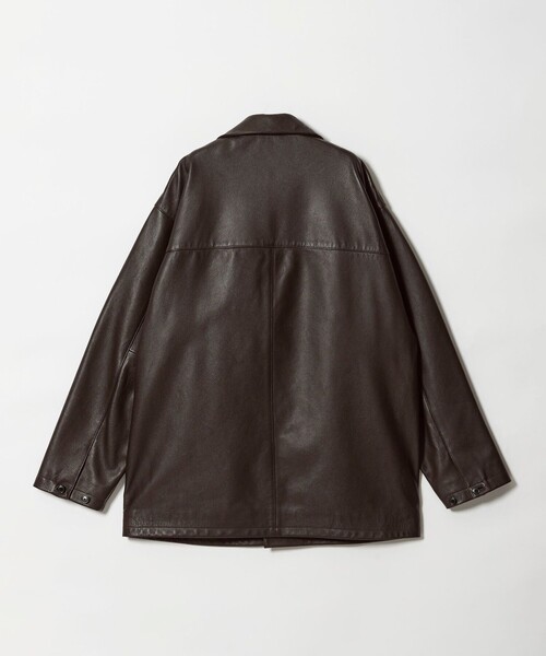 Steven Alan＞ シボ シープレザー カーコート（カバーオール）｜Steven