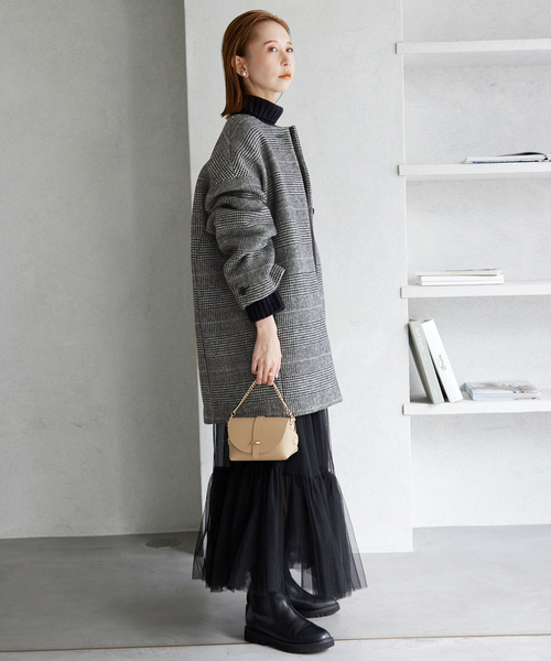 SLOBE IENA（スローブイエナ）の「ウールダブルモッサ ノーカラー