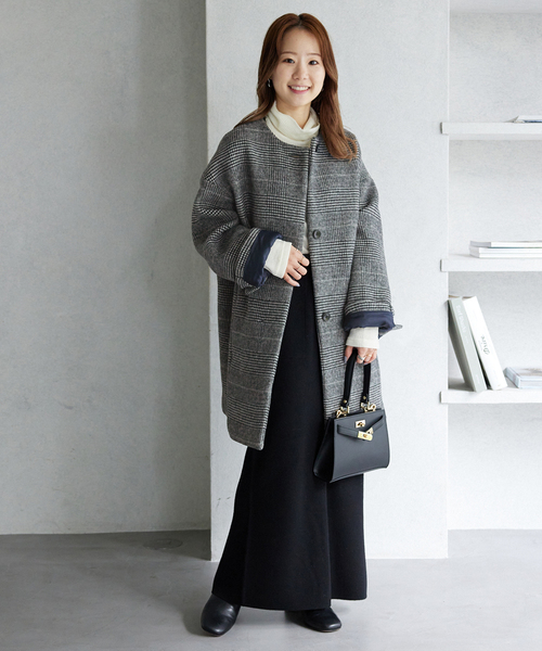 SLOBE IENA（スローブイエナ）の「ウールダブルモッサ ノーカラー