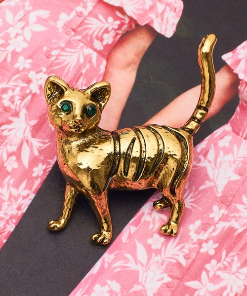 セール】【Merry Gem】アニマルモチーフブローチ DOG CAT イヌ ネコ