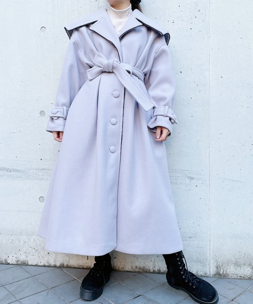 lilLilly（リルリリー）の「タックセーラーロングコート（チェスター