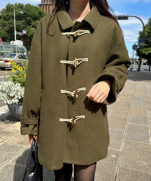 LAUIR（ラウアー）の「中綿ステンカラーミドルダッフルコート