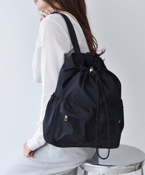 quaranciel: 2way リュックサック トート バッグ（A4対応）（バック