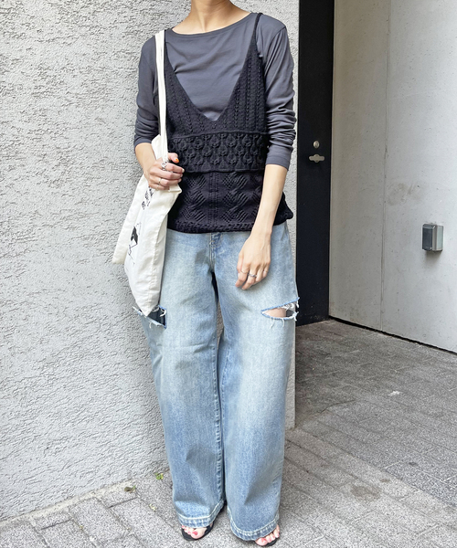 Spick & Span（スピックアンドスパン）の「≪追加≫透かし編みニット