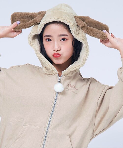 セール】【あったか素材】アニマルパーカー（パーカー）｜algy