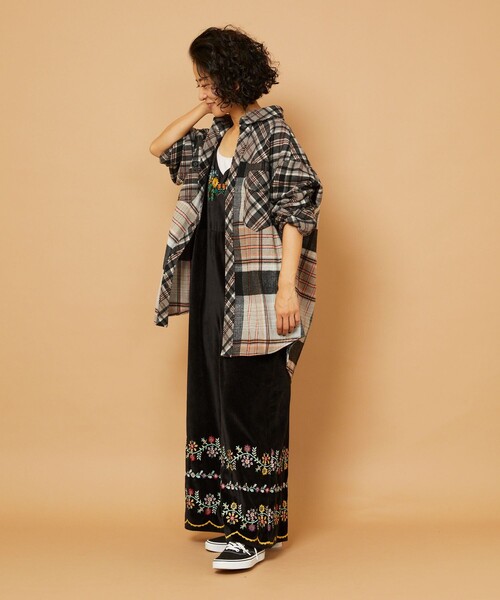 Freada（フリーダ）の「インドベロア刺繍サロペット（サロペット
