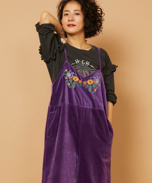Freada（フリーダ）の「インドベロア刺繍サロペット（サロペット