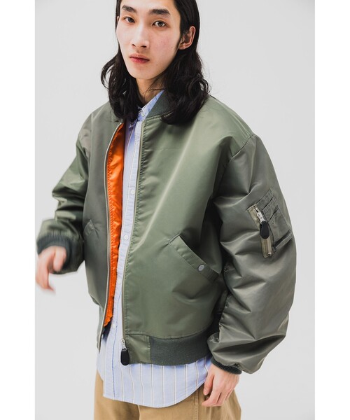 BEAMS（ビームス）の「BEAMS / ルーズフィット クレージー MA-1（MA-1