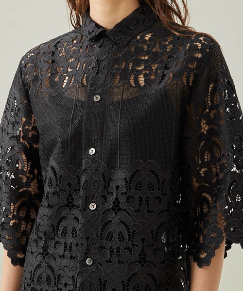 TOGA PULLA(トーガプルラ)】レースシャツ（シャツ/ブラウス）｜TOGA