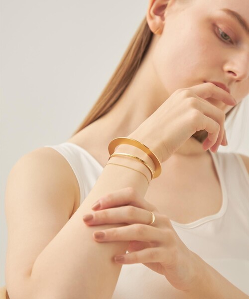 ete（エテ）の「○レイヤード チェーン バングル S（バングル/リスト